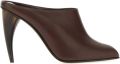 Alexander McQueen Horn Heel Mule - Bruin