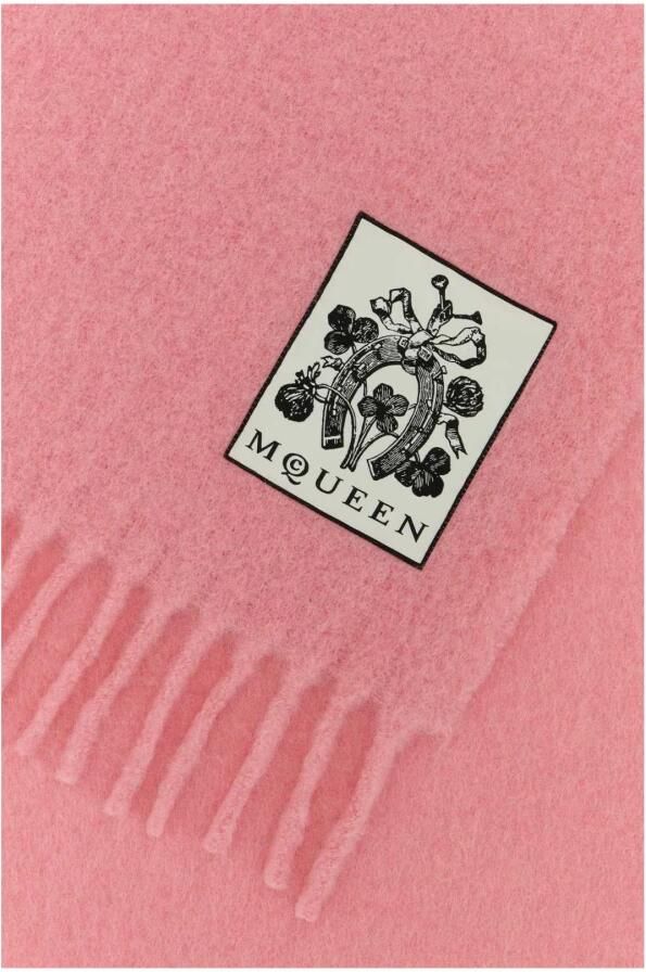 Alexander McQueen Horseshoe and Four-Leaf Clover Logo Scarf - Foto 2