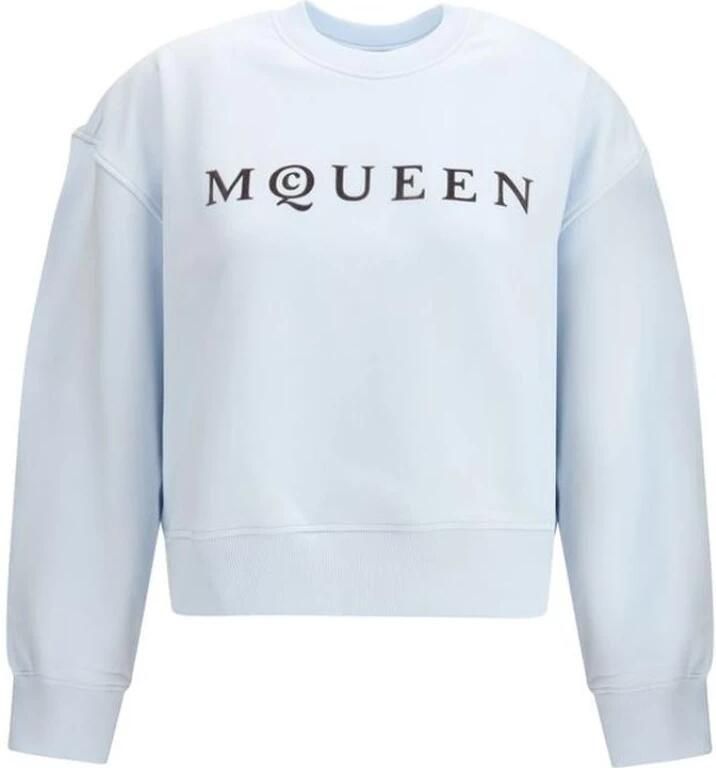 Alexander McQueen Katoenen sweatshirt met geribbelde boorden