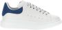 Alexander McQueen Witte Leren Oversized Sneakers - Thumbnail 1