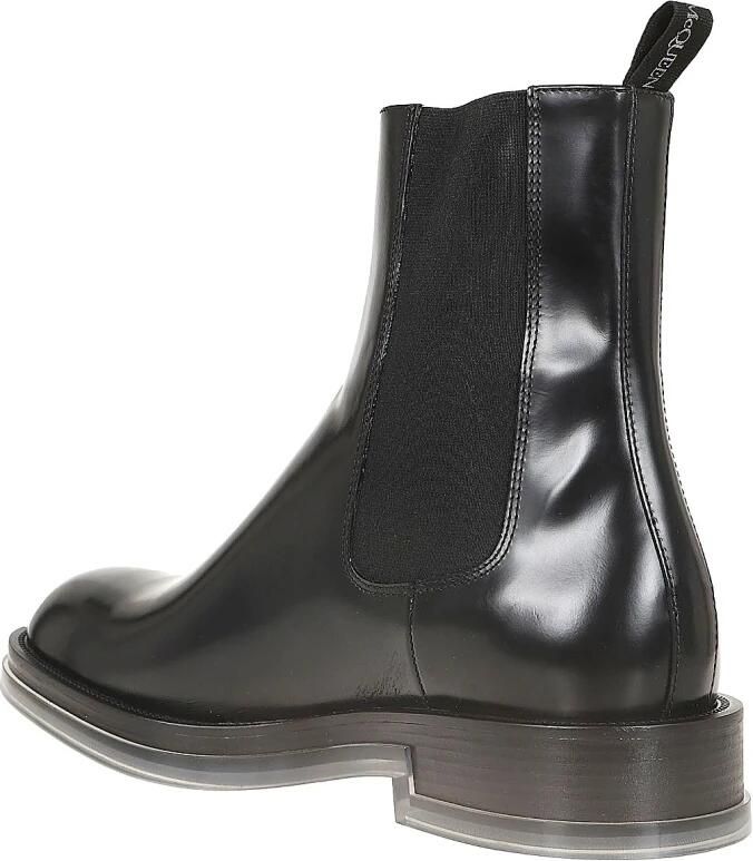 Alexander mcqueen Leren Chelsea-laarzen Black Heren - Foto 2