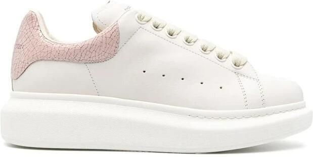 Alexander mcqueen WitRoze Leren Sneakers Pink Dames - Foto 4