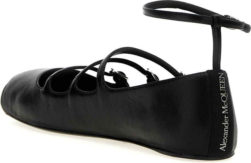 Alexander McQueen Leren Ballerina's - Foto 3