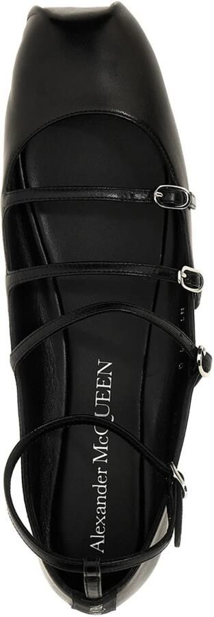 Alexander McQueen Leren Ballerina's - Foto 4