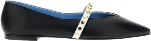 Alexander McQueen Leren Ballerina's met Koorddetail