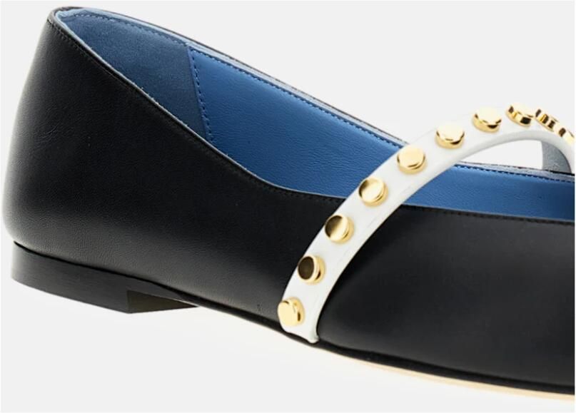 Alexander McQueen Leren Ballerina's met Koorddetail - Foto 2