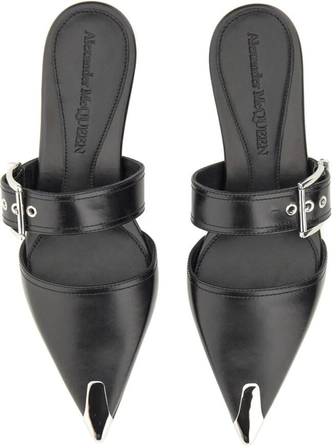 Alexander McQueen Leren Punk Mule - Foto 2