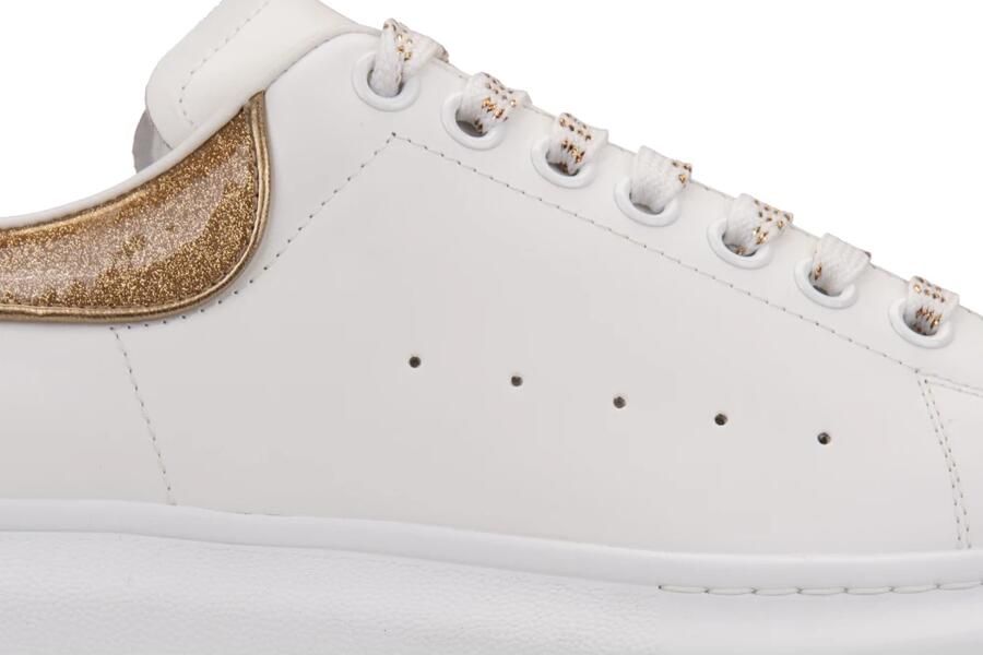 Alexander McQueen Leren sneaker met contrasterende hiel - Foto 2