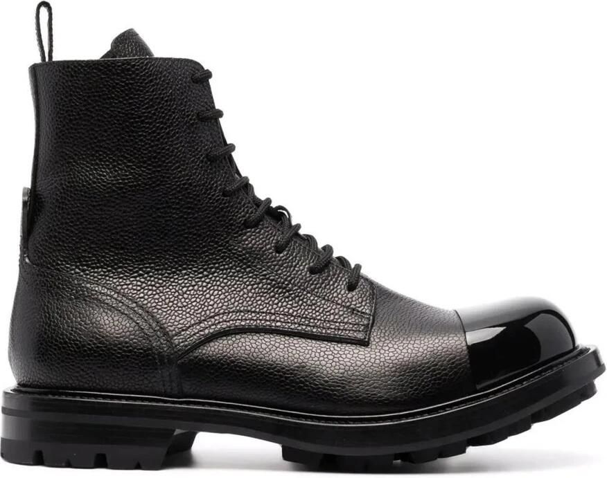 Alexander mcqueen Leren Veterschoenen Black Heren