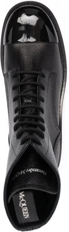 Alexander mcqueen Leren Veterschoenen Black Heren - Foto 2