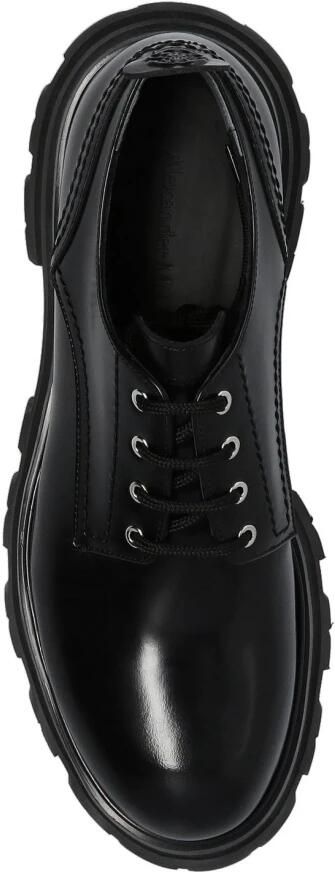 Alexander mcqueen Leren Veterschoenen voor Vrouwen Black Dames