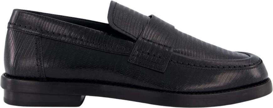 Alexander mcqueen Zwarte Leren Instappers Black Heren - Foto 3
