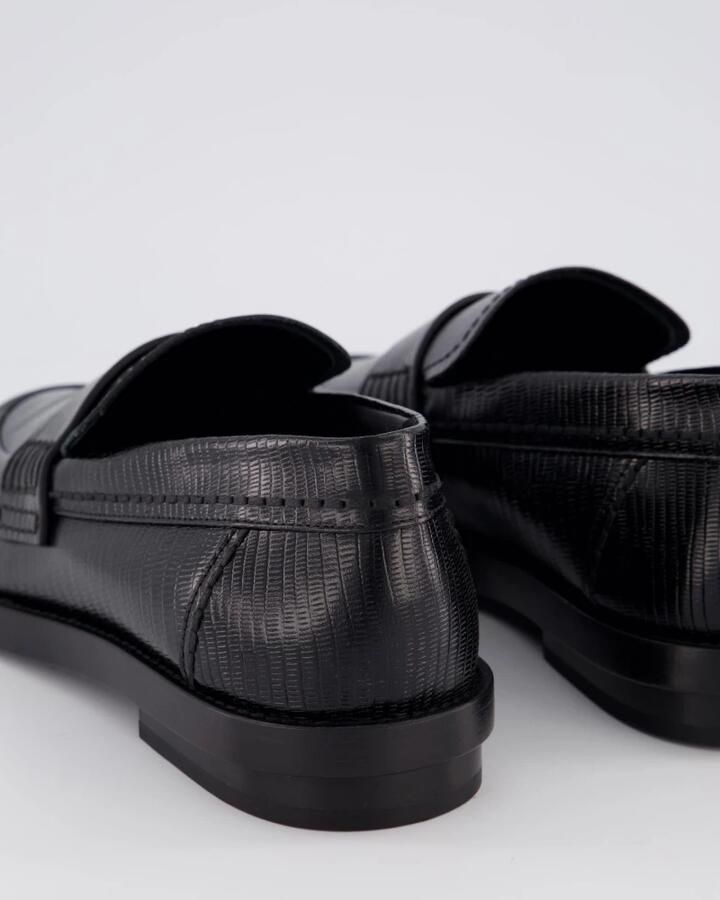 Alexander mcqueen Zwarte Leren Instappers Black Heren - Foto 2