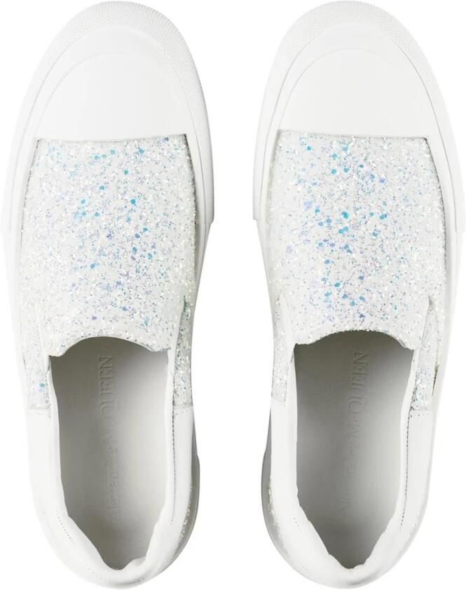 Alexander McQueen Oversized Glitter Slip-On Sneakers - Foto 2