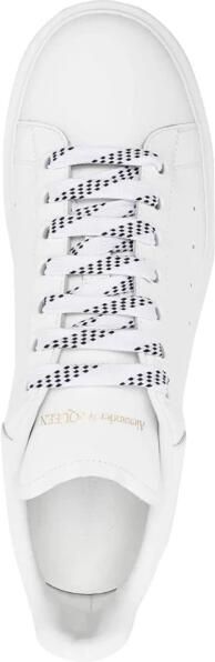 Alexander McQueen Oversized Leren Sneakers Volledig Wit - Foto 2