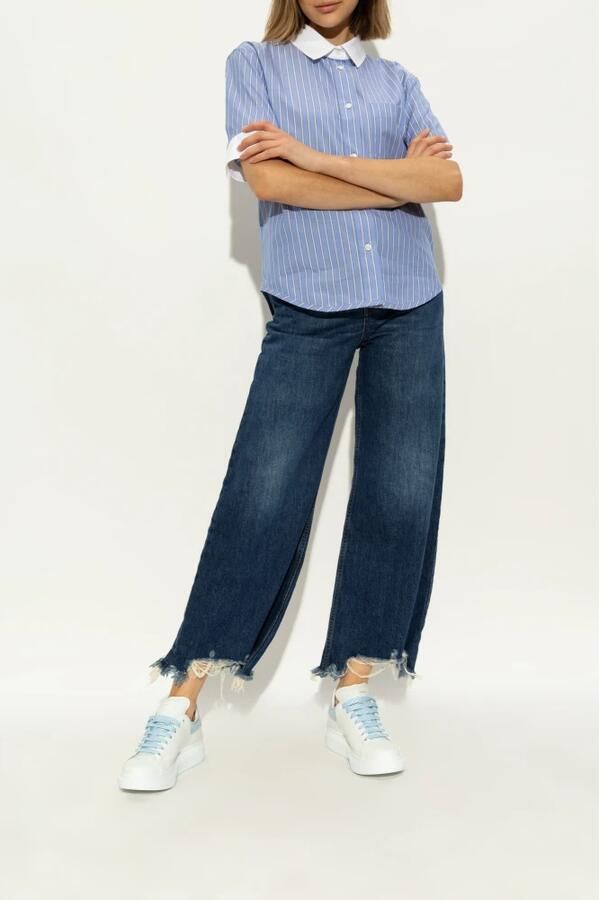 Alexander mcqueen Blauwe Sneakers voor Vrouwen White Dames - Foto 2