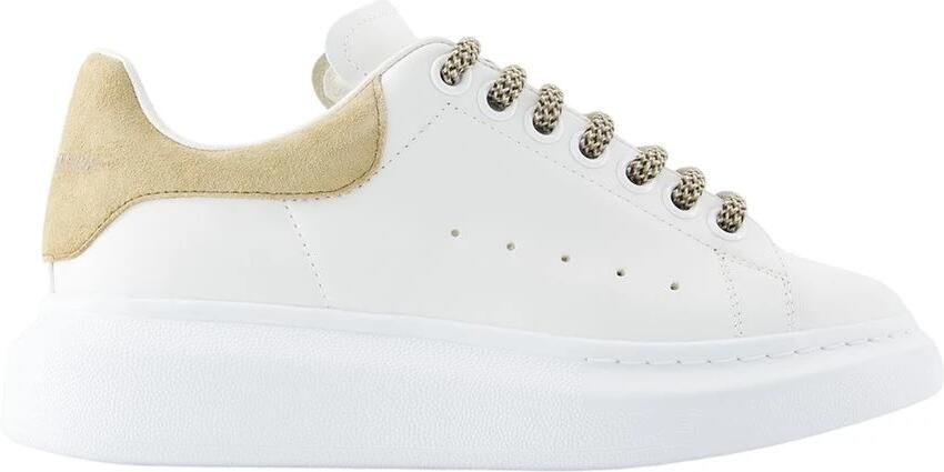 Alexander mcqueen Beige Leren Oversized Sneakers Multicolor Dames - Foto 3