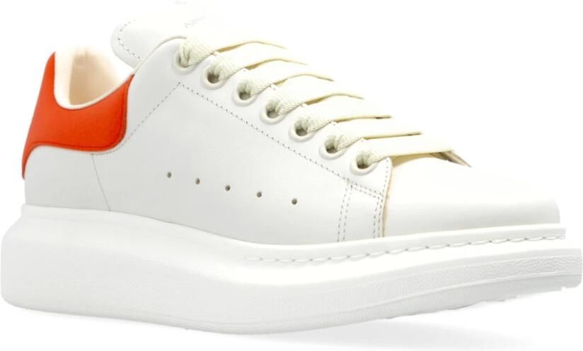 Alexander mcqueen Witte leren sneakers met chocolade hiel White Dames - Foto 5