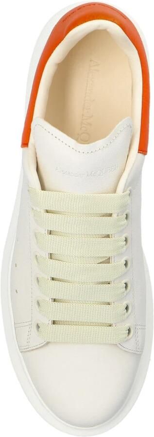 Alexander mcqueen Witte leren sneakers met chocolade hiel White Dames - Foto 8