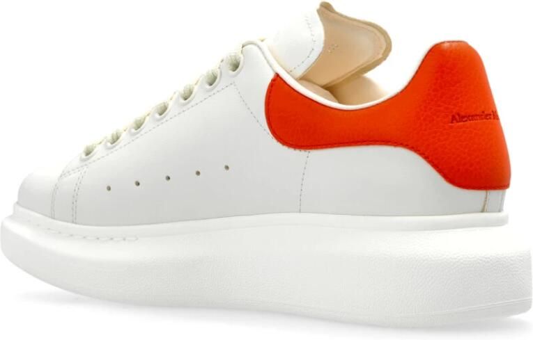 Alexander mcqueen Witte leren sneakers met chocolade hiel White Dames - Foto 6