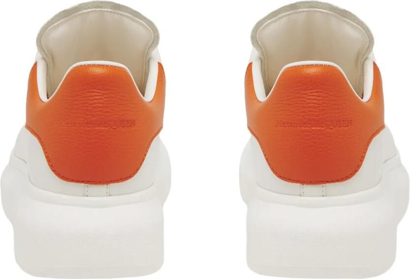 Alexander mcqueen Witte leren sneakers met chocolade hiel White Dames - Foto 3