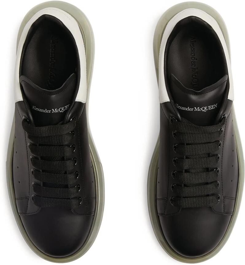 Alexander mcqueen Zwarte Sneakers met Oversized Doorzichtige Zool Black