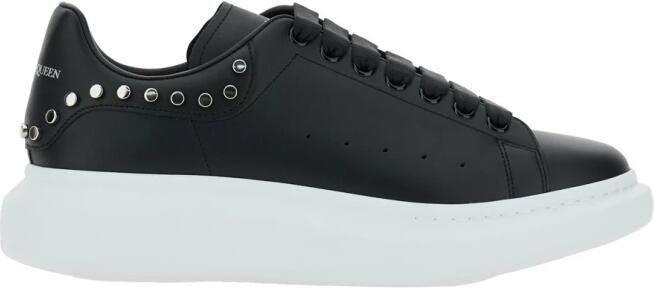 Alexander McQueen Zwarte Sneakers met Rubberen Zool