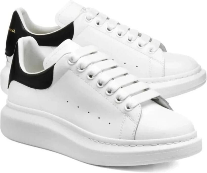 Alexander McQueen Oversized White Black Low-Top Sneakers