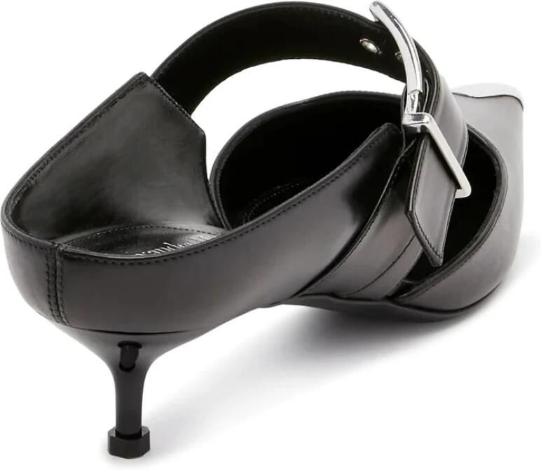 Alexander McQueen Punk Buckle Pointed Toe Mules - Foto 2