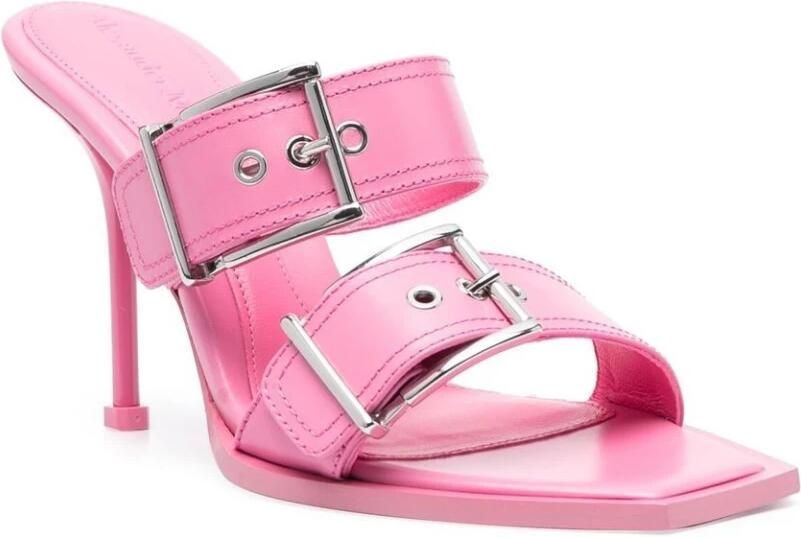 Alexander mcqueen Roze Sandalen met Gespsluiting Roze Dames