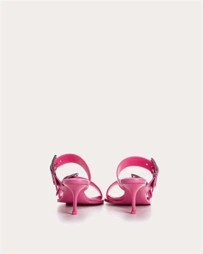 Alexander mcqueen Sugar Pink Silver Leren Sandalen Pink Dames - Foto 2