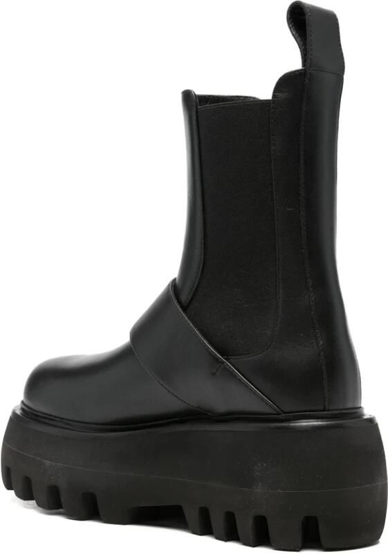 Alexander McQueen Rubberen leren laarzen