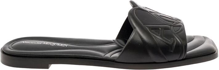 Alexander mcqueen Sandal Leath S.Rubb. Ne.Glo.Ca Black Dames - Foto 3