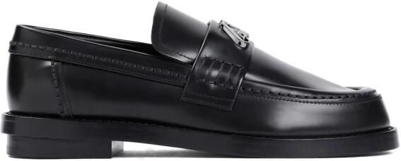Alexander McQueen Seal-Plaque Leder Loafer