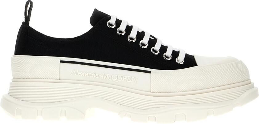 Alexander mcqueen Zwarte Canvas Tread Slick Sneakers Black Heren - Foto 2