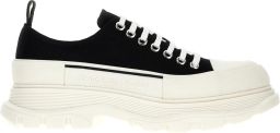 Alexander mcqueen Zwarte Canvas Tread Slick Sneakers Black Heren