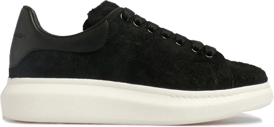 Alexander mcqueen Zwarte Leren Sneakers met Hak Black Heren
