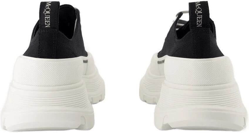 Alexander mcqueen Low-Top Sneakers Tread Slick Sneakers Canvas Black White in wit - Foto 2