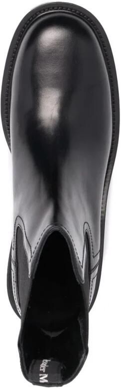 Alexander mcqueen Verhoog je stijl met leren Chelsea-laarzen Zwart Heren