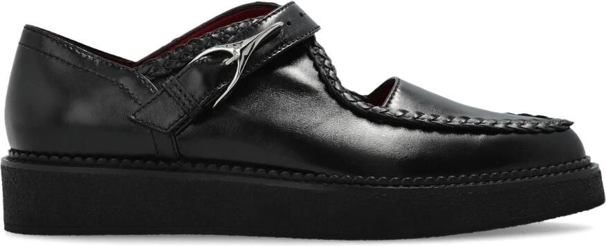 Alexander McQueen Wishbone Creeper Leren Schoenen