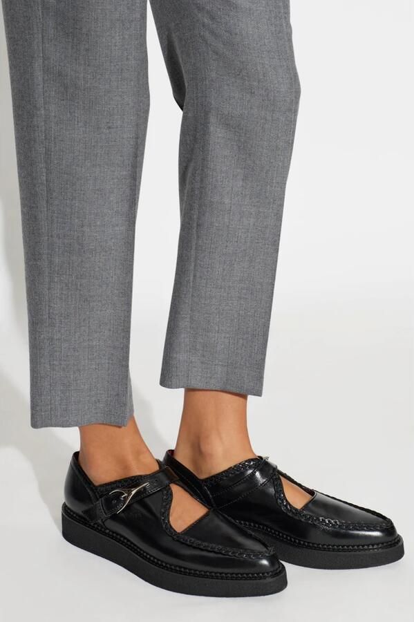 Alexander McQueen Wishbone Creeper Leren Schoenen - Foto 2