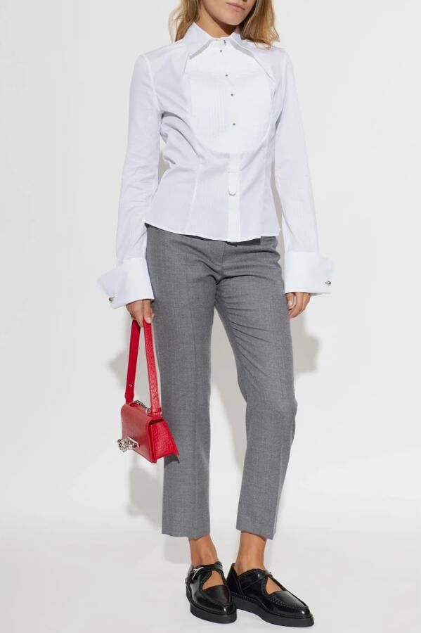 Alexander McQueen Wishbone Creeper Leren Schoenen - Foto 3