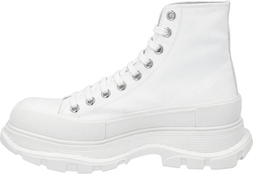 Alexander McQueen Witte bedrukte logo herensneakers - Foto 3
