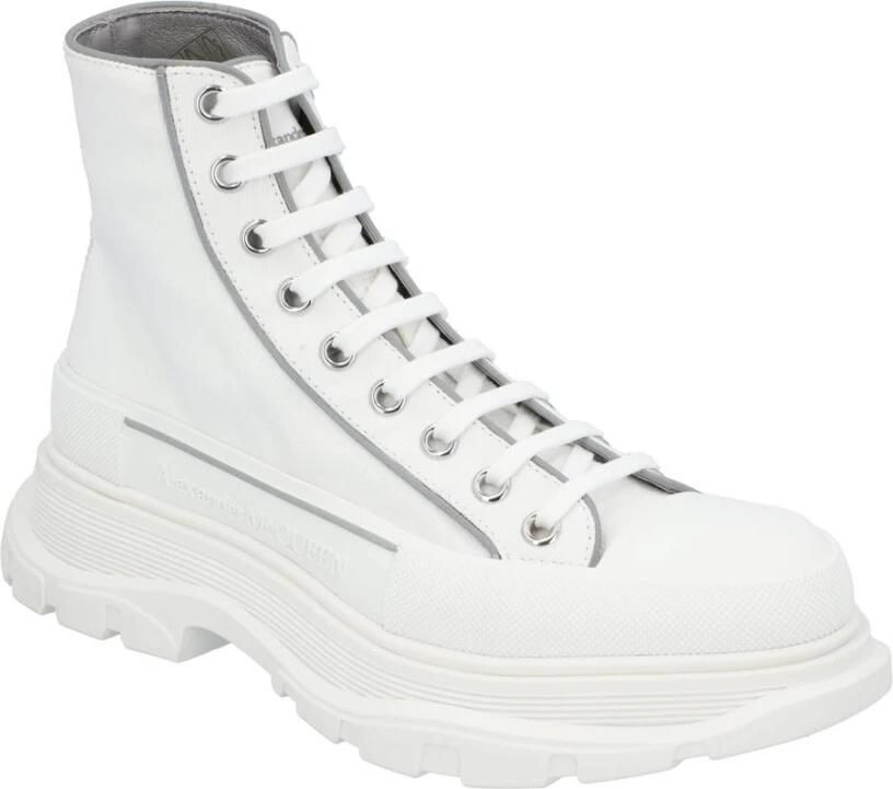 Alexander McQueen Witte Canvas HighTop Platform Sneaker