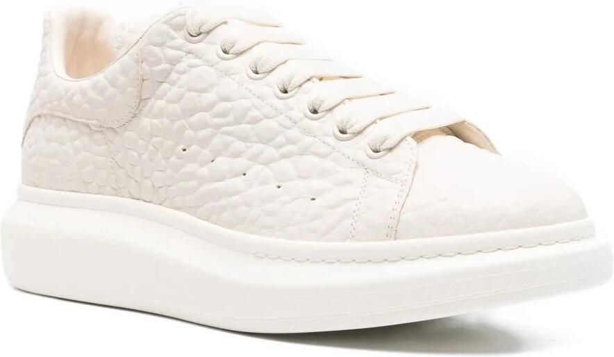 Alexander McQueen Witte Leren Sneakers voor Mannen