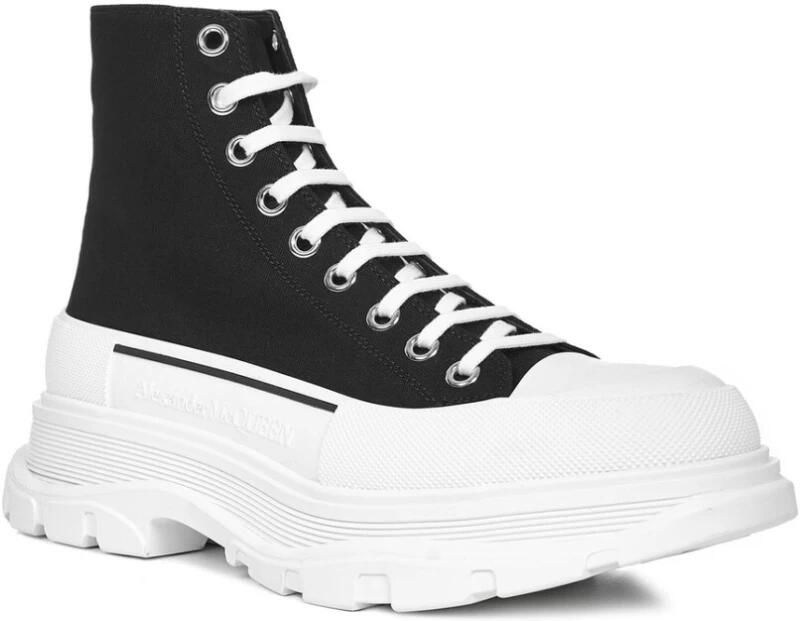 Alexander McQueen Zwarte Tread Slick High-Top Sneakers