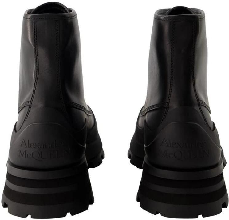 Alexander McQueen Zwarte Veterschoenen - Foto 2