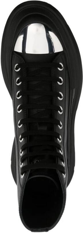 Alexander mcqueen Verhoog je schoenenspel met Tread Slick High Top Sneakers Zwart