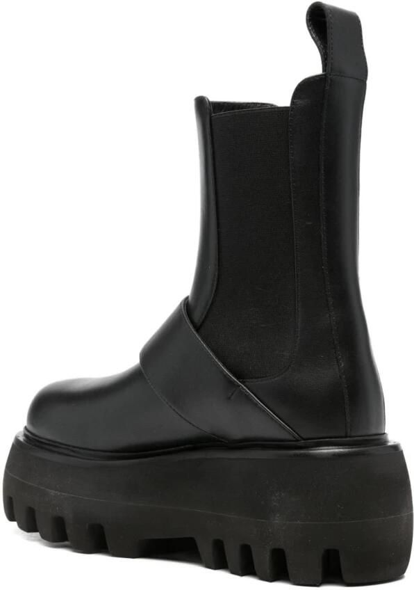 Alexander McQueen Zwarte Zijde & Nylon Laarzen