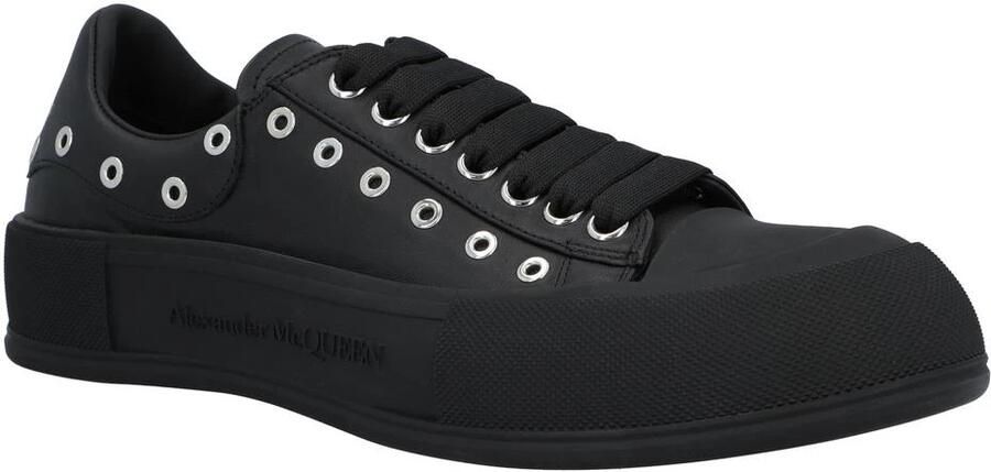 Alexander McQueen Zwart Zilver Platform Sneaker LowTop
